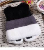 New children's fur vest 2-8 boys and girls sweater otter rabbit hair shoulder imitation fur spliced coat tide - Image 3