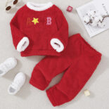 Autumn and winter children's clothes for girls and babies new cute embroidery set