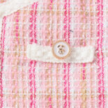 Autumn/Winter New Girls' Set Solid Color High Neck T Small Fragrant Striped Skirt Set with Bag - Image 10