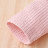 Spring and Autumn New Baby Crawling Clothes Girls Long-sleeved Onesies, Pink Stitching Baby Girls Super Cute Clothes - Image 6