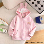 Winter New Fleece Children's Clothing Version Big-Eared Cartoon Girl Hooded Casual Jacket - Image 2