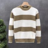Long Sleeve Knit Sweater Men Crew Neck Sweater New Winter Men Loose Outer Wear Thermal Top Sweater