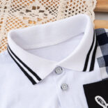 New Summer Kids Short Sleeve Set Fashionable casual baby short sleeve shorts set - Image 2