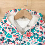 Children's autumn and winter new children's clothing snap button foreign hooded long-sleeved jacket - Image 3