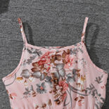Girls' clothing autumn new sweet print suspender princess dress long sleeve jacket set - Image 6