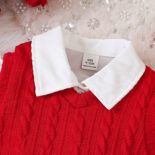 Autumn and winter children's skirt set, baby girl, girl baby dress set, children's skirt three-piece - Image 3