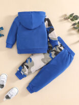 Children's autumn and winter clothes set one-piece velvet two-piece set boy spring and autumn winter velvet suit children - Image 4