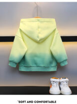 Boys' hooded sweatshirt autumn clothes new children's pullovers for children with style baby tie-dye tops tide - Image 5