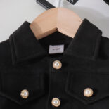 Children's clothing high-end suit, autumn and winter, new woolen long-sleeved short coat + short skirt + beret girl suit - Image 3