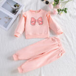 Girls' suit two-piece set version of fashion style new spring and autumn children's sweatshirt girls spring and autumn trend