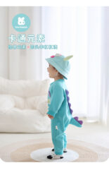 Rabbit autumn new baby comfort shape little monster shape one-piece long sleeve clothes - Image 4