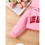Women's Baby Fashion Letter Printed Hoodie 3-Piece Set Casual Outing Set Batch - Image 3