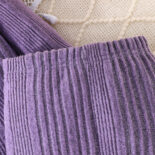 Girls cute cat long-sleeved solid color pit strip two-piece suit - Image 4