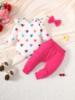 Bow White Heart Stitching Long Set - Image 6