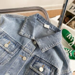 Boys and girls baby casual denim jacket spring and autumn children's fashion jacket top - Image 4