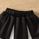 Style personality fashionable style girls baseball long sleeve jacket printed skirt set - Image 4