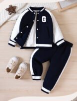 Children's autumn suit, girl's velvet sweatshirt set, cute long-sleeved cartoon children's cotton set, baby two-piece set - Image 6