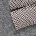 Children's Clothing Medium and Big Girls Autumn and Winter New Knitted Base Shirt Check Trousers Set - Image 6