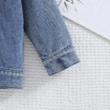 Girls denim jacket new 0-3 years old clothes spring and autumn clothes children's autumn letter tops - Image 6
