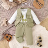 Summer new sports boys' three-piece suit
