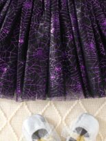 Fly sleeve long sleeve panelled spider web dress - Image 5