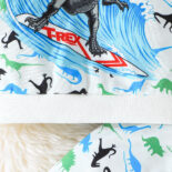 New fall two-piece baby boy athleisure dinosaur print pattern hooded long-sleeved top and trouser set - Image 5