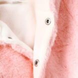 Autumn and winter new plush baby long sleeve hooded animal embroidery thick coat one piece - Image 3