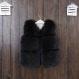 Autumn and winter new children's fur vest short thickened cotton coat wool coat imitation fur - Image 4