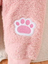 Baby pajamas thickened double-sided velvet new baby warm ribbed pajamas solid color - Image 8