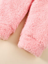 Girls' autumn and winter, new version hot item fur long sleeved patchwork top+solid color pants two-piece set - Image 3