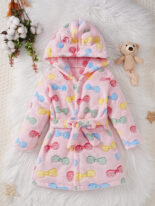 Children's dressing gown, flannel, small children's treasure, baby, boys, thickened girls' coral velvet pajamas, autumn and winter, four seasons bathrobe - Image 8