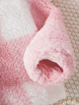 Autumn and winter lapel plaid single-breasted long-sleeved fashion velvet jacket for small and medium-sized girls in autumn and winter - Image 5