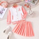 Children's clothing children's clothing autumn new girls college style jacket for small children baseball uniforms hundred - Image 4