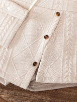 Autumn New Textured Knitted Flying Sleeve Top Irregular Cupreme Pants Set Two Piece Set with Bag - Image 7