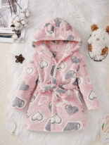 Children's dressing gown, flannel, small children's treasure, baby, boys, thickened girls' coral velvet pajamas, autumn and winter, four seasons bathrobe - Image 7