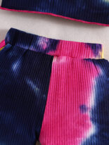 Infants, boys, girls and babies summer tie-dye sets, breathable tops and shorts, fashion suits - Image 6