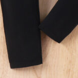 Children's clothing autumn new girls two-piece set imitation denim jacket + suspender jumpsuit - Image 5