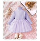 New Girls Princess Dress Autumn Dress New Girls Class A Skirt Versatile Long Sleeve Kids Dress - Image 6