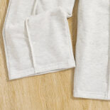 Children's clothing spring new children's fashionable fried street long-sleeved short top, wide-leg pants, girls' suits - Image 5