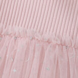 Spring and Autumn New Baby Crawling Clothes Girls Long-sleeved Onesies, Pink Stitching Baby Girls Super Cute Clothes - Image 5