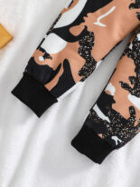 New Children's Cotton Suit Infant Baby Style Printed Autumn Clothes and Autumn Pants Two-piece Set for Boys and Girls - Image 3