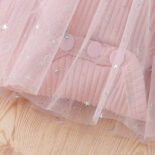 Spring and Autumn New Baby Crawling Clothes Girls Long-sleeved Onesies, Pink Stitching Baby Girls Super Cute Clothes - Image 7