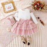 Autumn and winter new girls and baby girls long-sleeved trend suit two-piece set