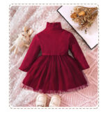New Girls Princess Dress Autumn Dress New Girls Class A Skirt Versatile Long Sleeve Kids Dress - Image 8