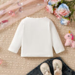 Children's autumn top long sleeve autumn baby clothes version children's clothes girls sweatshirt base shirt - Image 2