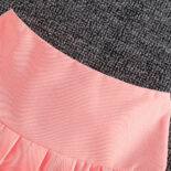 Girls' casual baseball uniform jacket + solid color pleated skirt set College style children's set - Image 10