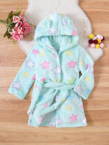 Children's dressing gown, flannel, small children's treasure, baby, boys, thickened girls' coral velvet pajamas, autumn and winter, four seasons bathrobe - Image 6
