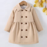 Children's autumn and winter new children's clothing buttons long-sleeved jacket - Image 2