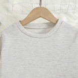 Children's clothing spring new children's fashionable fried street long-sleeved short top, wide-leg pants, girls' suits - Image 3