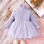 New Girls Princess Dress Autumn Dress New Girls Class A Skirt Versatile Long Sleeve Kids Dress - Image 3